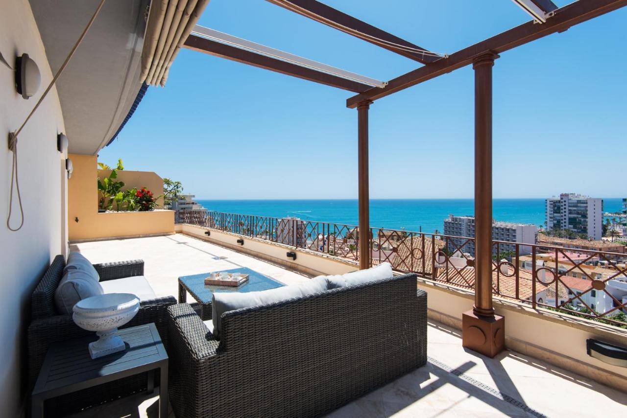 Ph Bellagio: Luxurious And Romantic Duplex Penthouse With Private Pool & Sea Views Бенальмадена Экстерьер фото