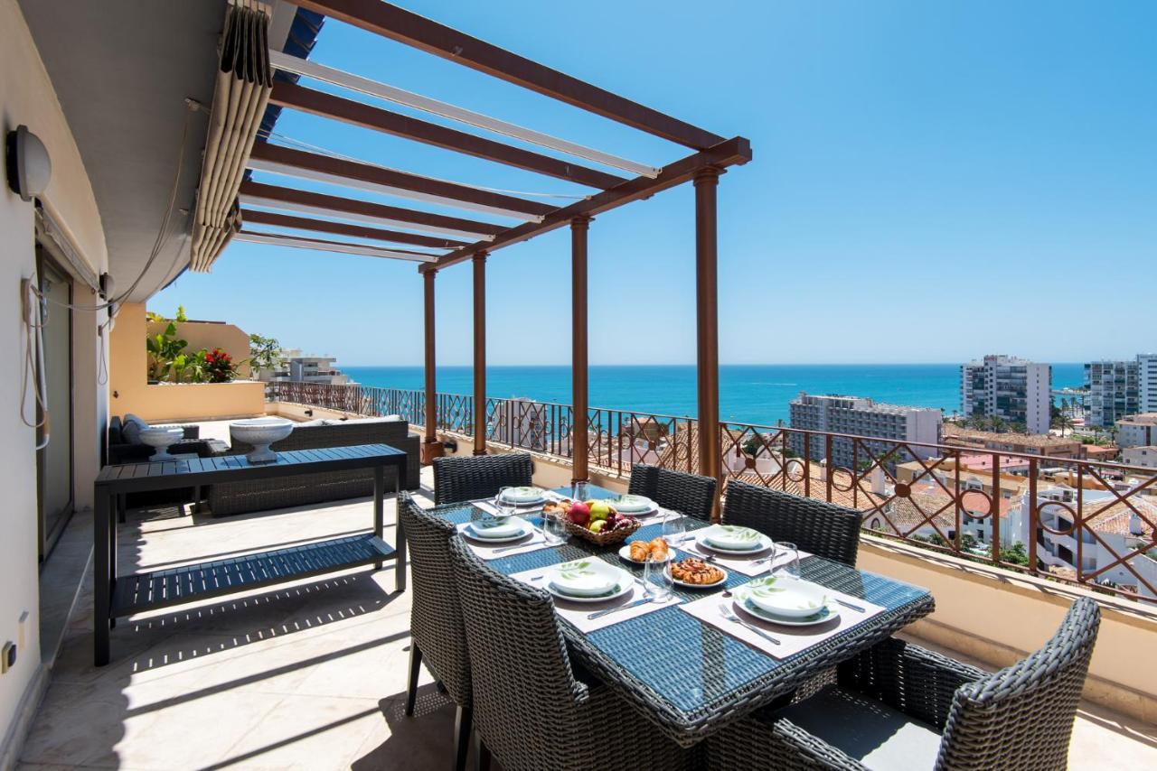Ph Bellagio: Luxurious And Romantic Duplex Penthouse With Private Pool & Sea Views Бенальмадена Экстерьер фото